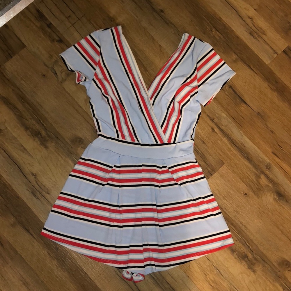 Stripped romper